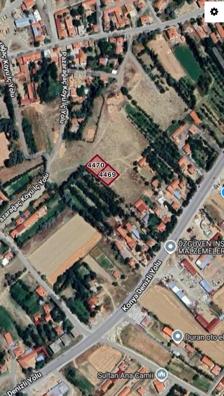 AYFON ÇAY PAZARAĞAÇ'DA 1482 M2 İKİ PARSEL SATILIK FIRSAT ARSALAR